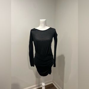 Soft JOIE Tight black long sleeve mini dress